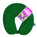 VIAGGI Microbead Travel Neck Pillow with fleece - Hunter Green 